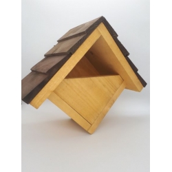 Johnston & Jeff Robin Nest Box With Shingles (Teak Brown)